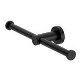 Mecca Double Nero Toilet Roll Holder - Matt Black